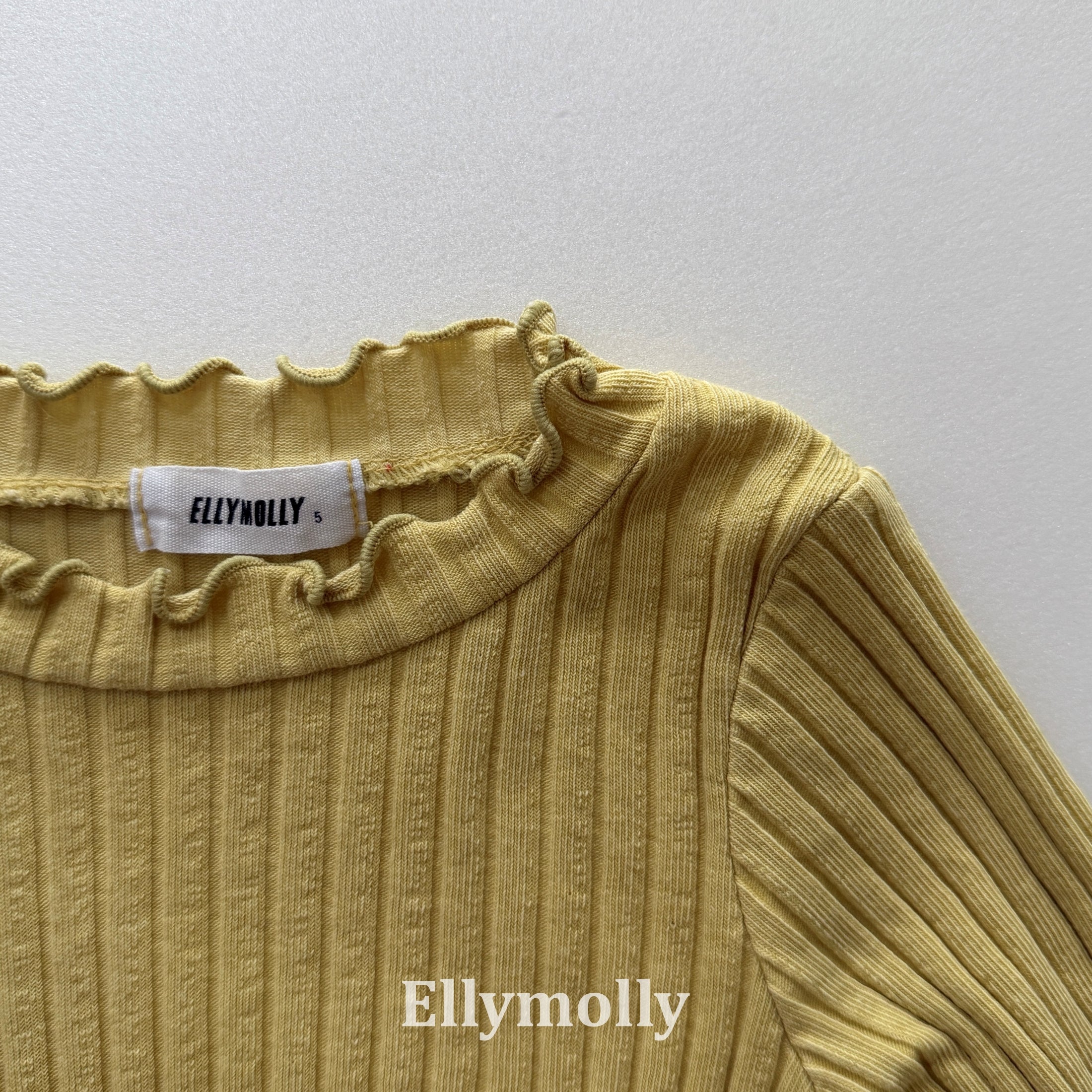 ［ELLY MOLLY］Dine wave rib tops