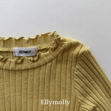 ［ELLY MOLLY］Dine wave rib tops