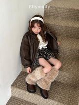 ［ELLY MOLLY］Miso check wrap pants