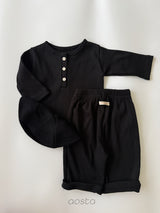 ［Aosta］Butter Button Tee