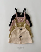 ［Aosta］Bibi Ribbon Vest