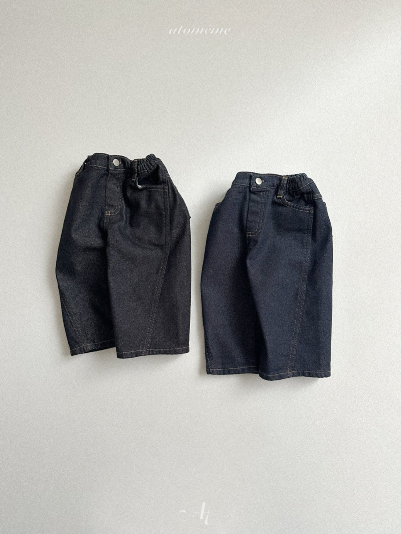 [atomeme] No-fade Curved Denim