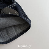 ［ELLY MOLLY］Flap non-fade denim short pants