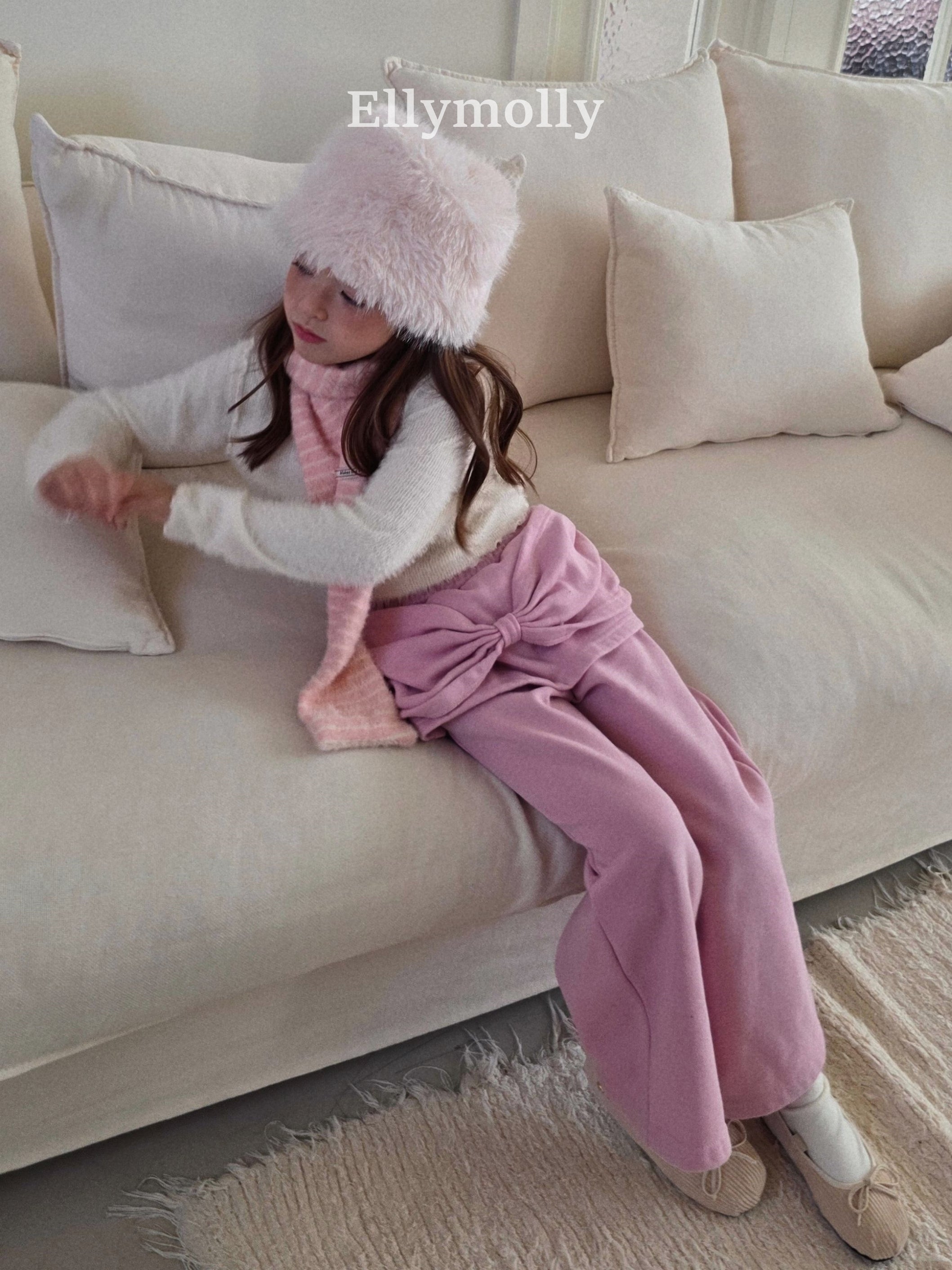 ［ELLY MOLLY］Lovely ribbon pants