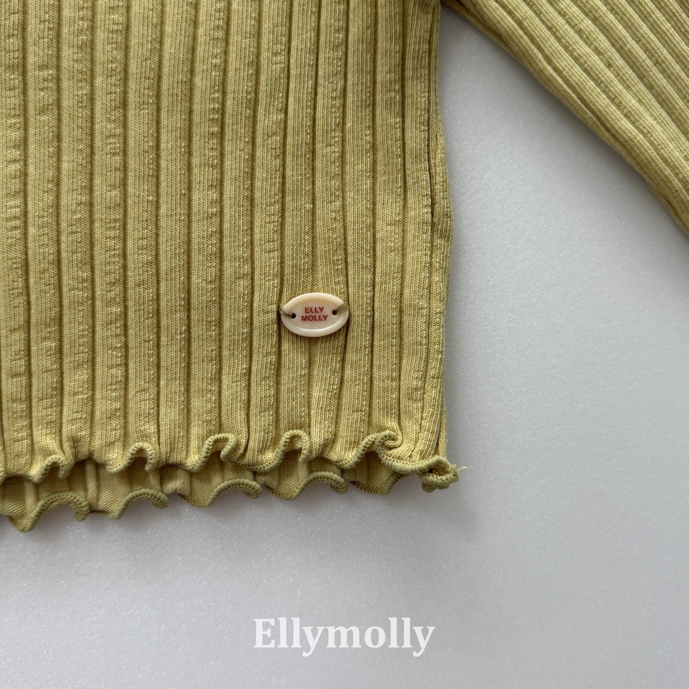 ［ELLY MOLLY］Dine wave rib tops
