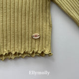 ［ELLY MOLLY］Dine wave rib tops