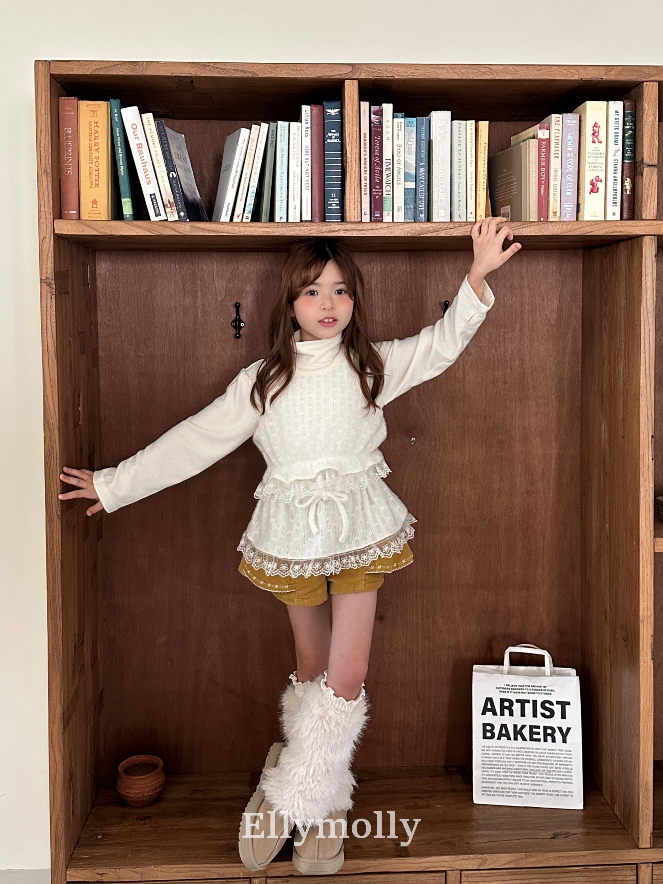 ［ELLY MOLLY］Blooming knit bustier