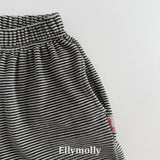 ［ELLY MOLLY］Velvet stripe jogger pants