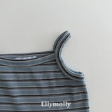［ELLY MOLLY］Shadow crop frill camisole tops