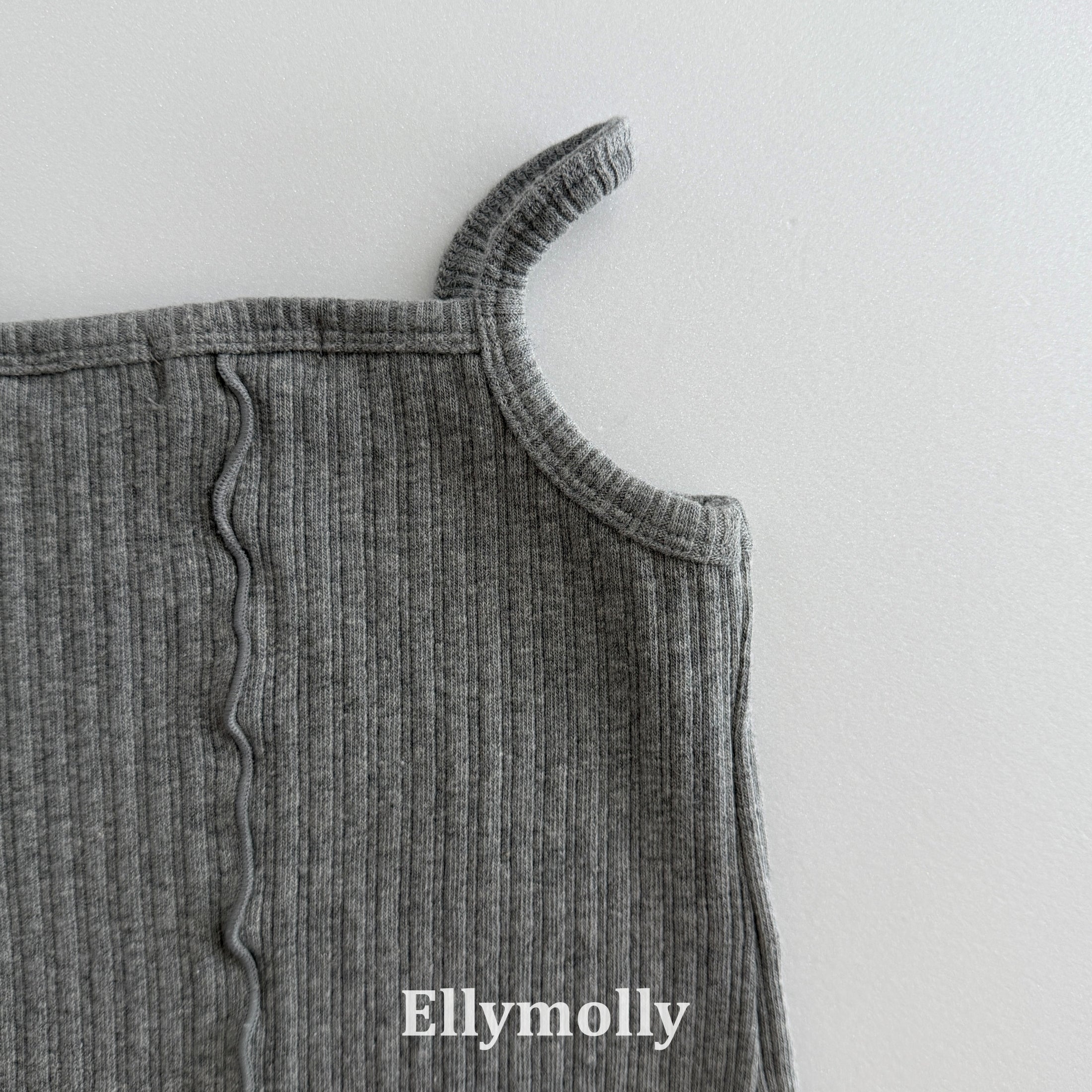 ［ELLY MOLLY］Rib layered camisole tops