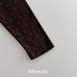 ［ELLY MOLLY］Giselle dot shirring tee