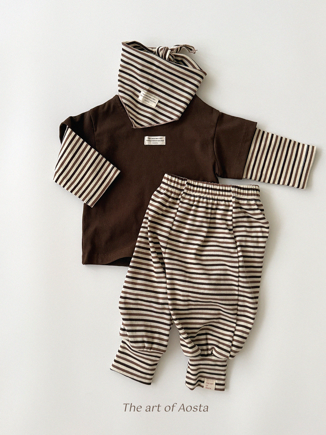 ［Aosta］Crayon Stripe Pants