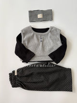 ［Aosta］Cookie Stripe Headband