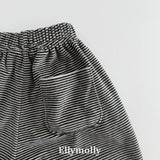 ［ELLY MOLLY］Velvet stripe jogger pants
