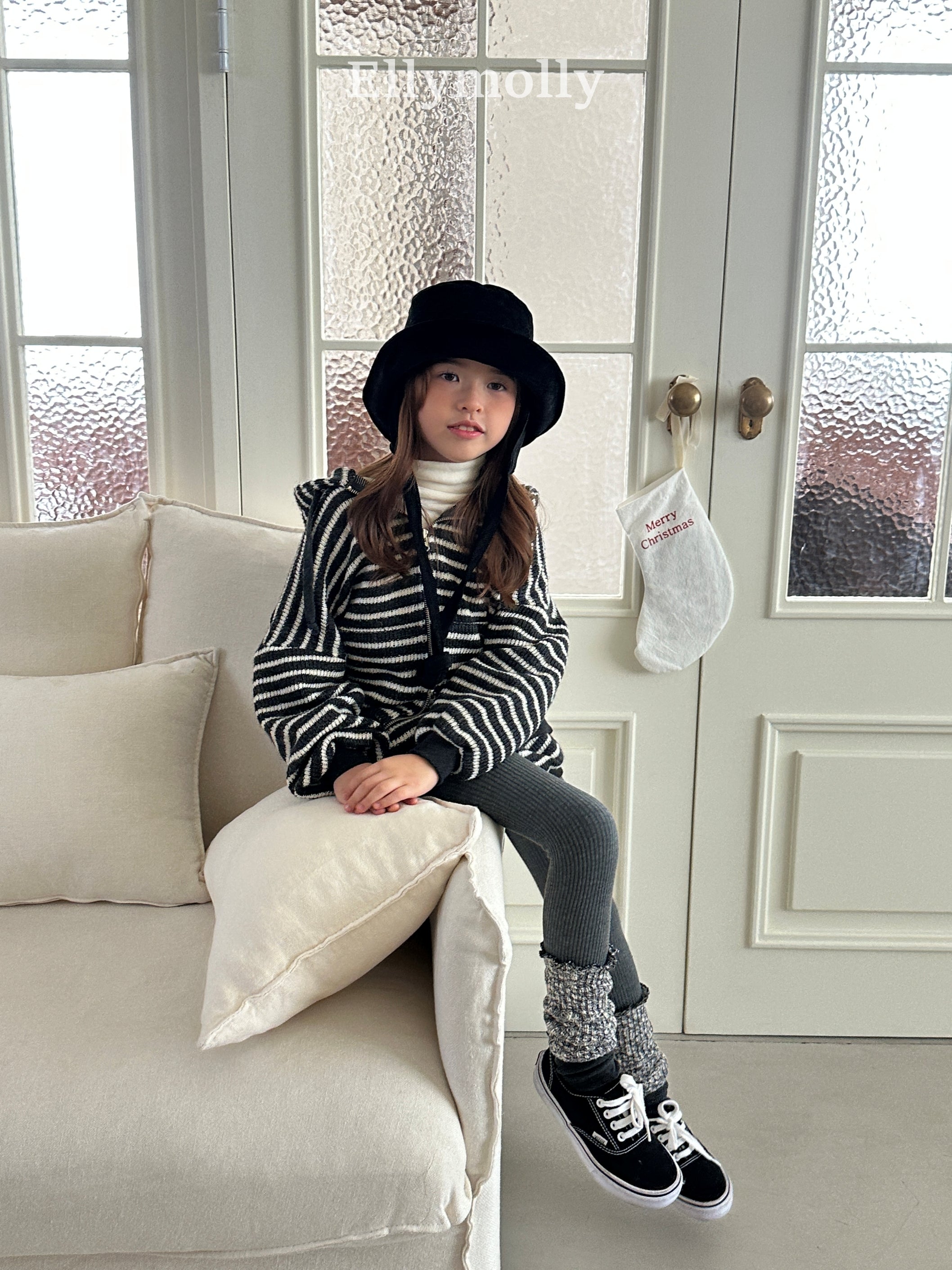 ［ELLY MOLLY］Snow warm turtleneck tee