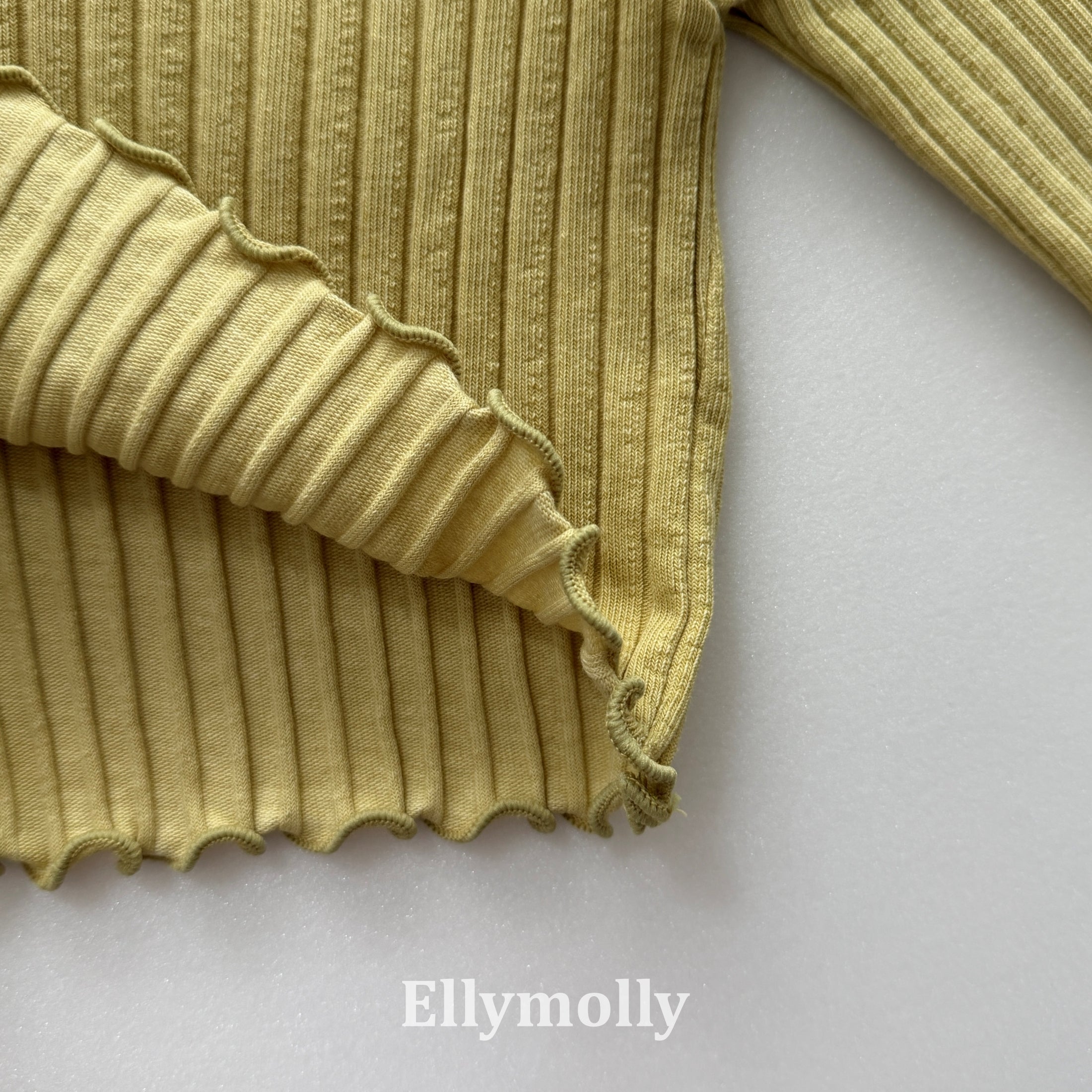 ［ELLY MOLLY］Dine wave rib tops