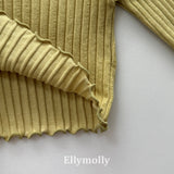 ［ELLY MOLLY］Dine wave rib tops