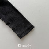 ［ELLY MOLLY］Velvet high neck tops