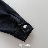 ［ELLY MOLLY］Bijou non-fade denim shirt