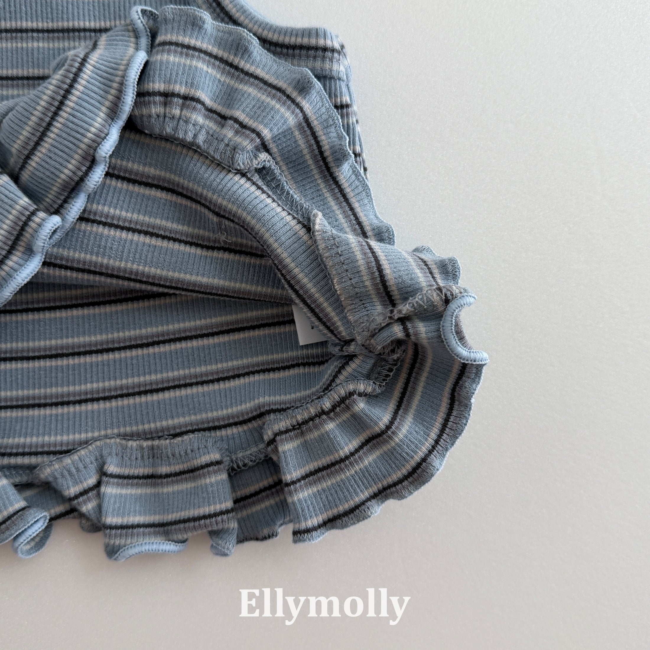 ［ELLY MOLLY］Shadow crop frill camisole tops