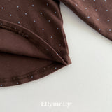 ［ELLY MOLLY］Giselle dot shirring tee