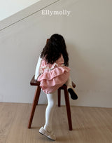 ［ELLY MOLLY］Velvet crunch vest