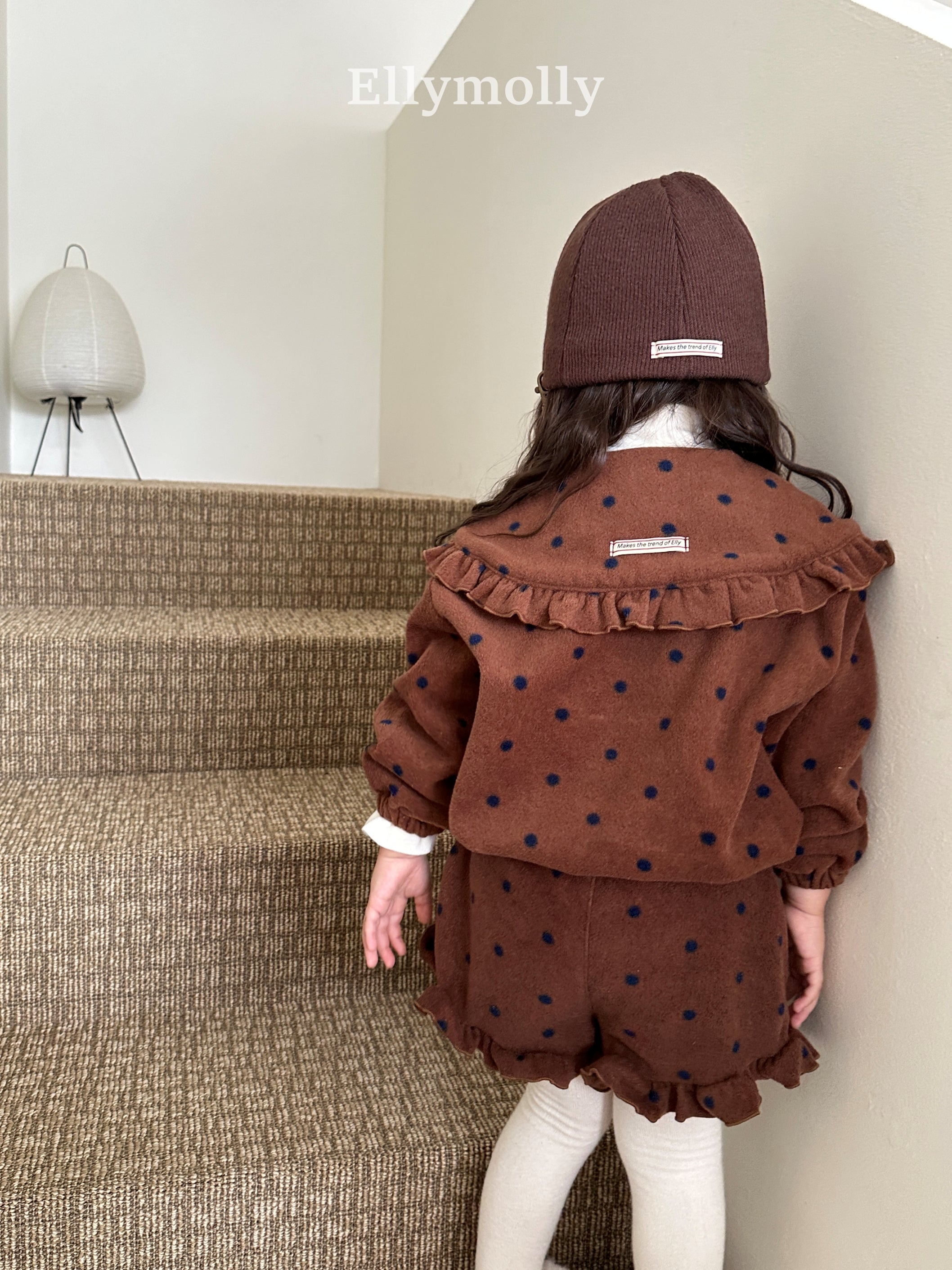 ［ELLY MOLLY］Dot frill pants