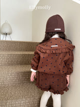 ［ELLY MOLLY］Dot frill pants