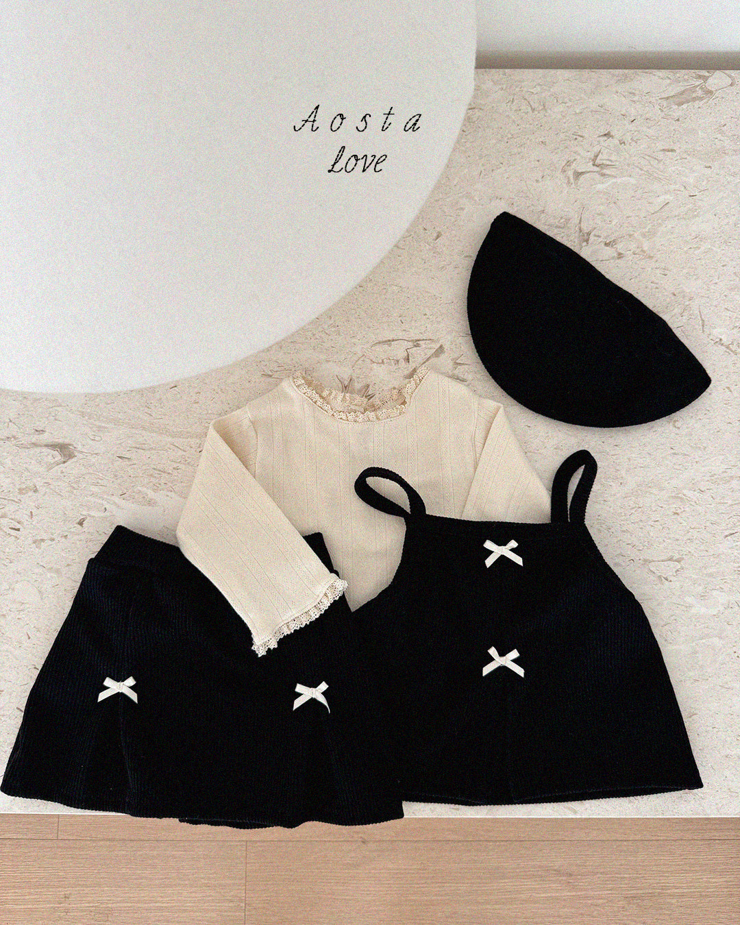 ［Aosta］Bibi Ribbon Vest