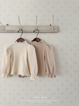 Mellow rib puff tops