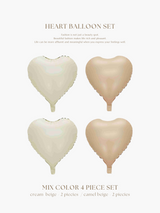 Heart balloon set