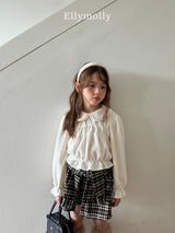 ［ELLY MOLLY］Honey round collar blouse