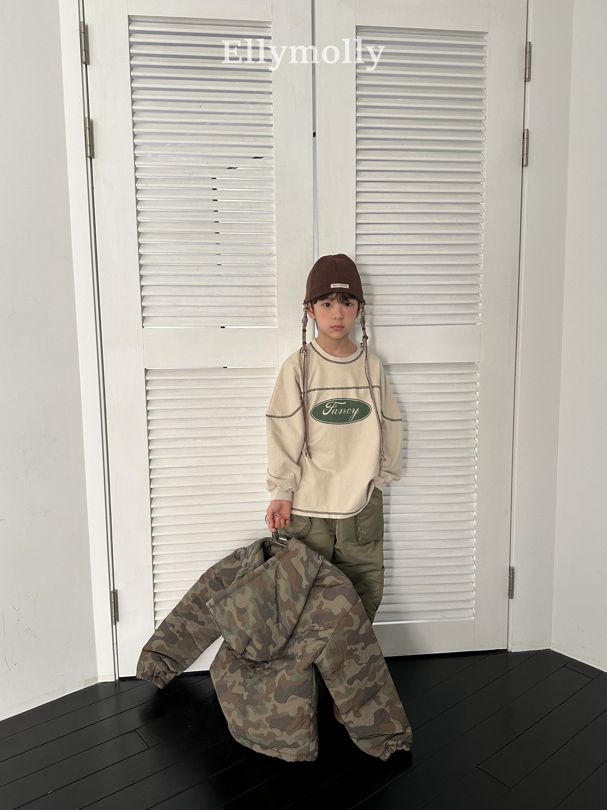 ［ELLY MOLLY］Fancy boxy tee