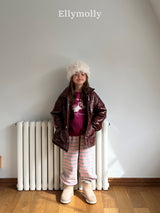 ［ELLY MOLLY］Gray heart jogger pants