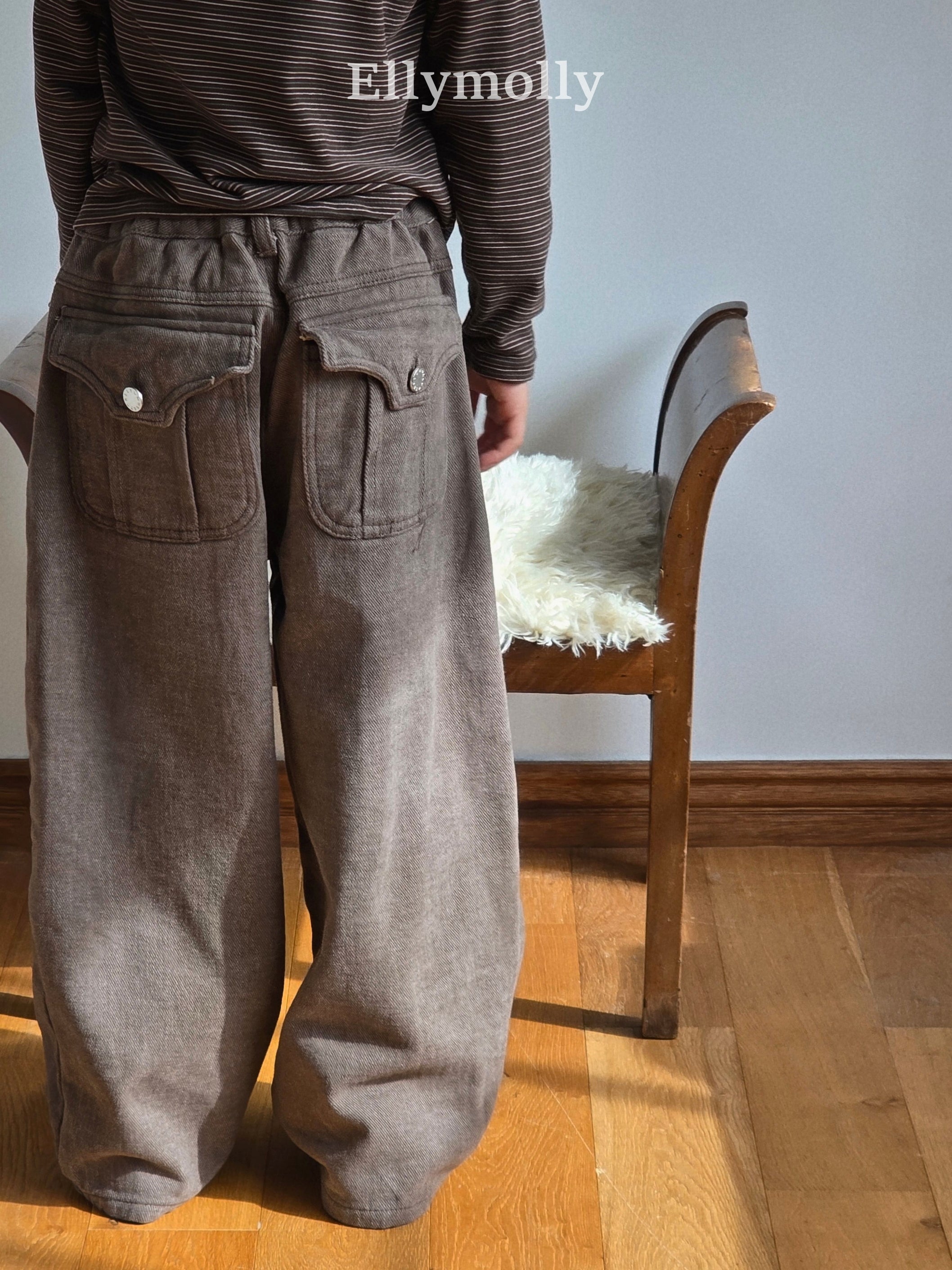 ［ELLY MOLLY］Pocket caccion pants