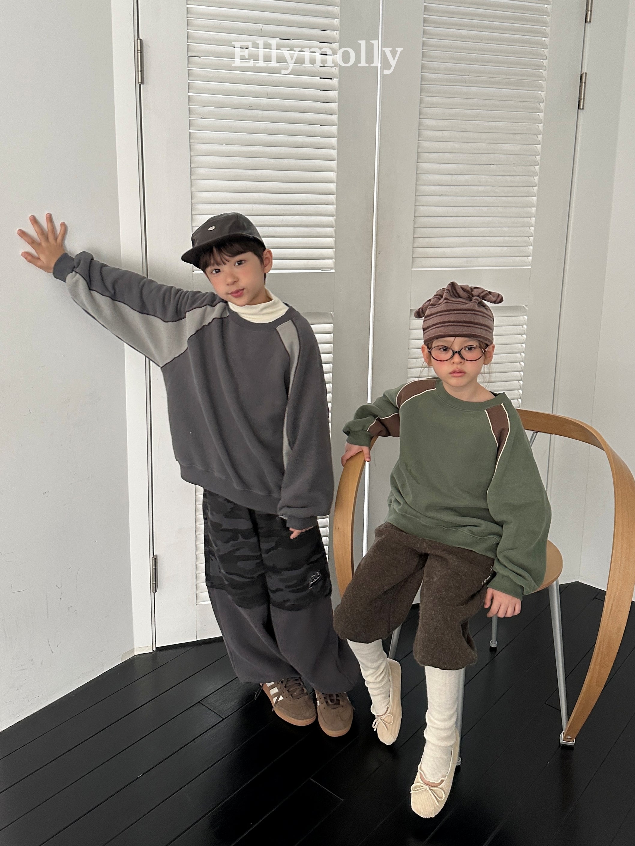 ［ELLY MOLLY］Soft warm camo pants