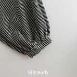 ［ELLY MOLLY］Velvet stripe jogger pants