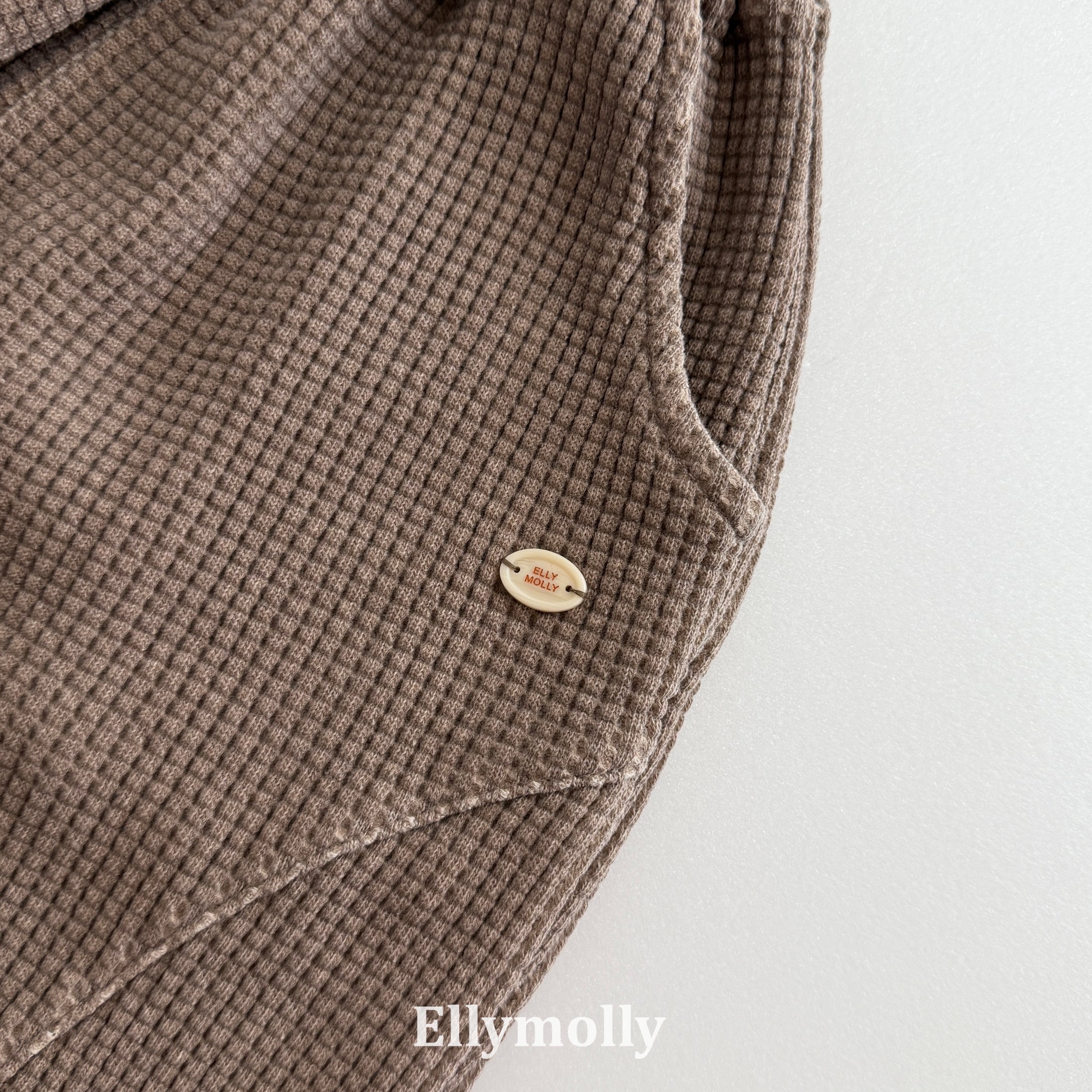 ［ELLY MOLLY］Waffle jogger pants