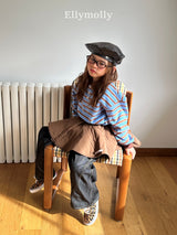 ［ELLY MOLLY］Pompom snow collar tee