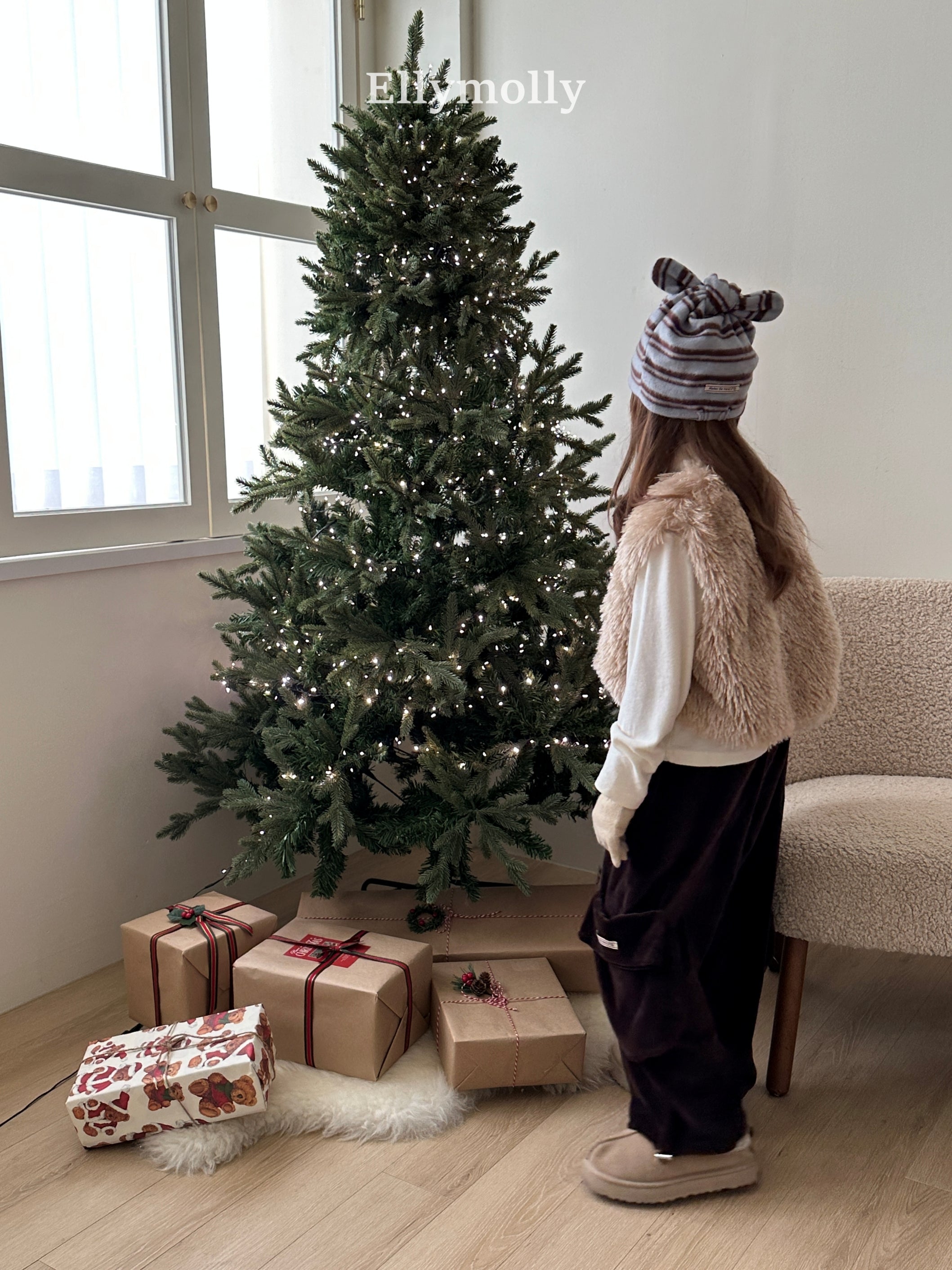 ［ELLY MOLLY］Fluffy vest