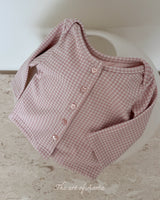 ［Aosta］Kiki Check Cardigan