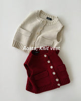 ［Aosta］Knit Cookie Vest