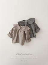 Check sailor blouse