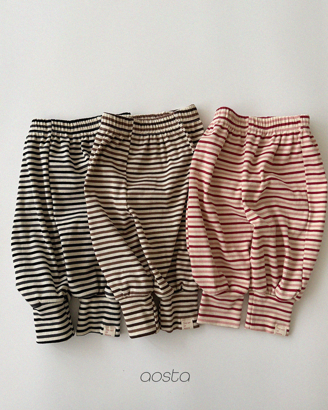 ［Aosta］Crayon Stripe Pants