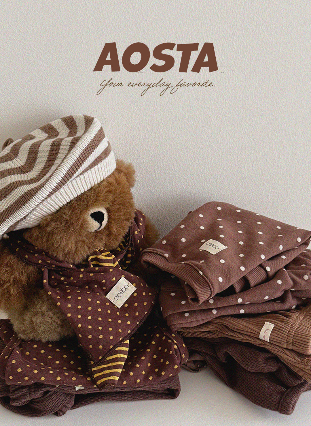 ［Aosta］Knit Cookie Beret