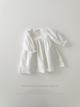 Petit pintuck bebe dress