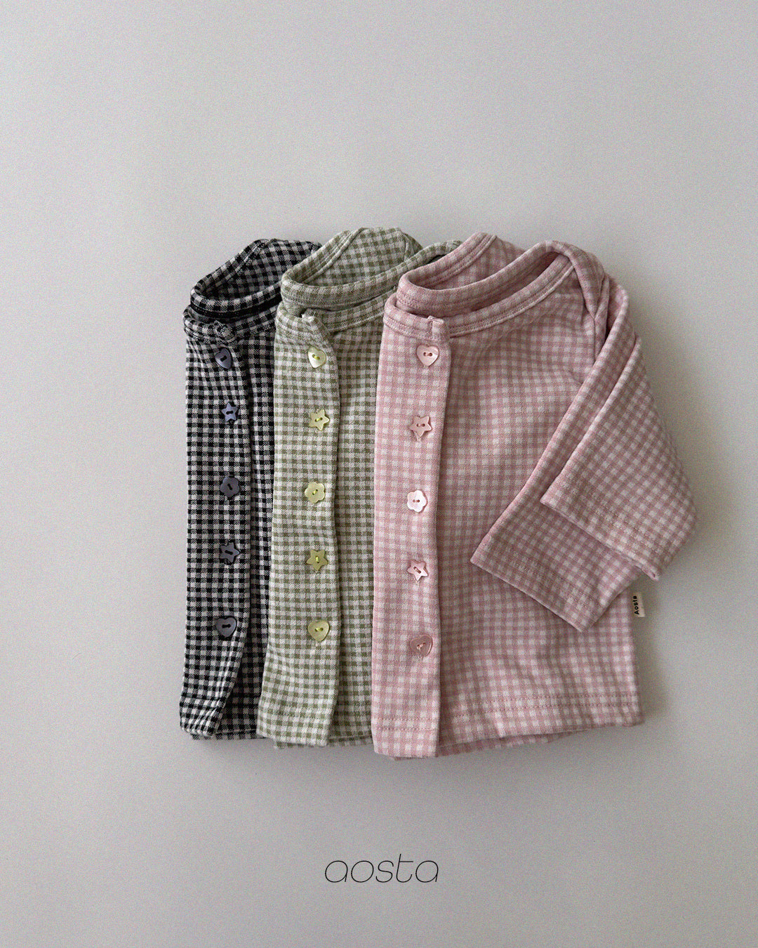 ［Aosta］Kiki Check Cardigan