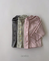 ［Aosta］Kiki Check Cardigan