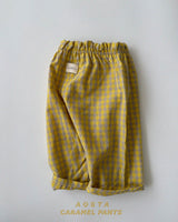 ［Aosta］Caramel Check Pants