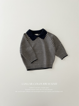 Collar colourway knit